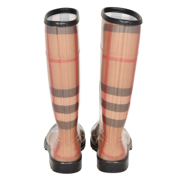Burberry Rain Nova Check Rain Boots - Picture 2 of 9